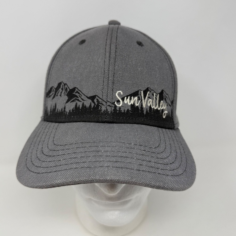 Sun Valley Mountain Ski Resort Gray Snapback Hat OSFM Out West Trading Co